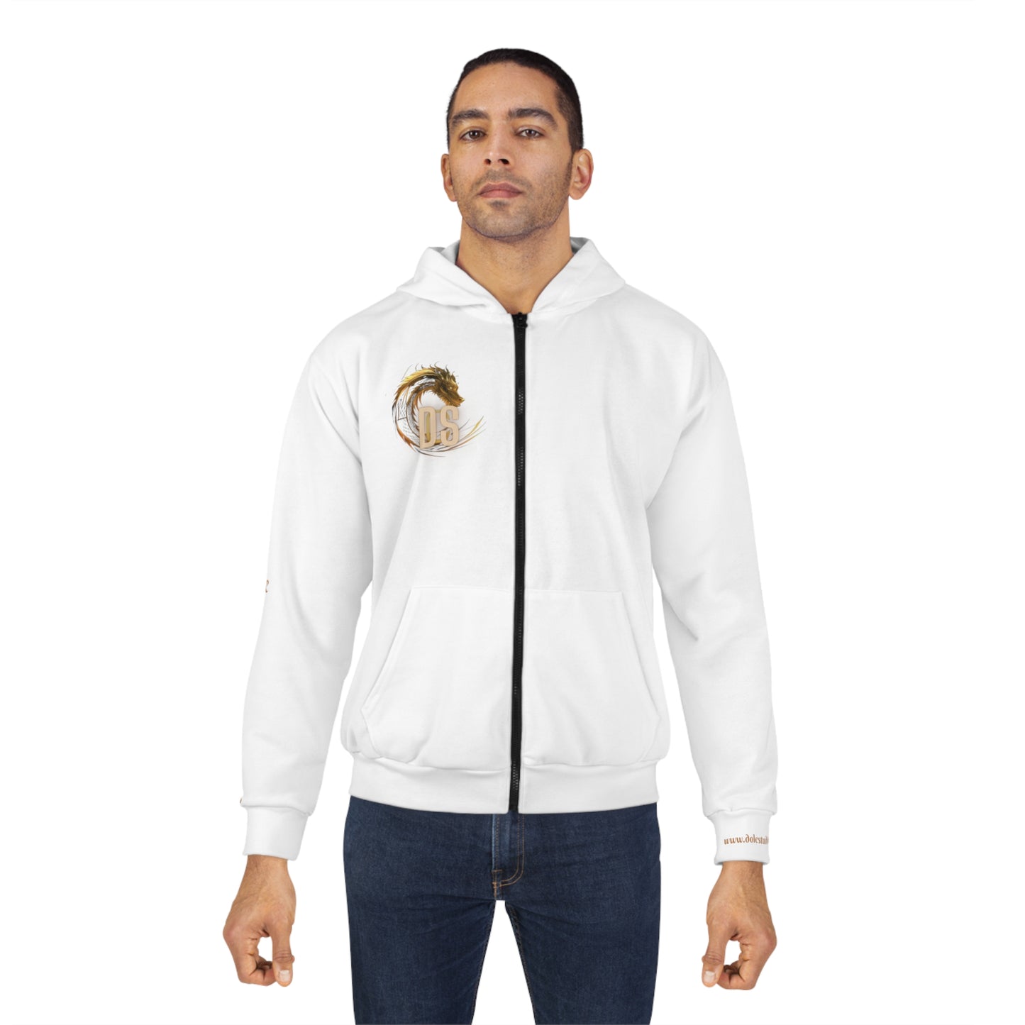 DCS Essentials - Unisex Zip Hoodie (White)