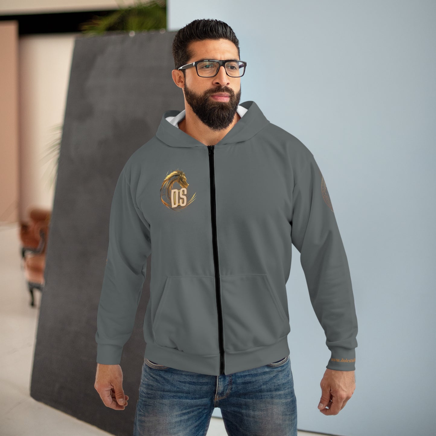 DCS Essentials - Unisex Zip Hoodie (Gray)