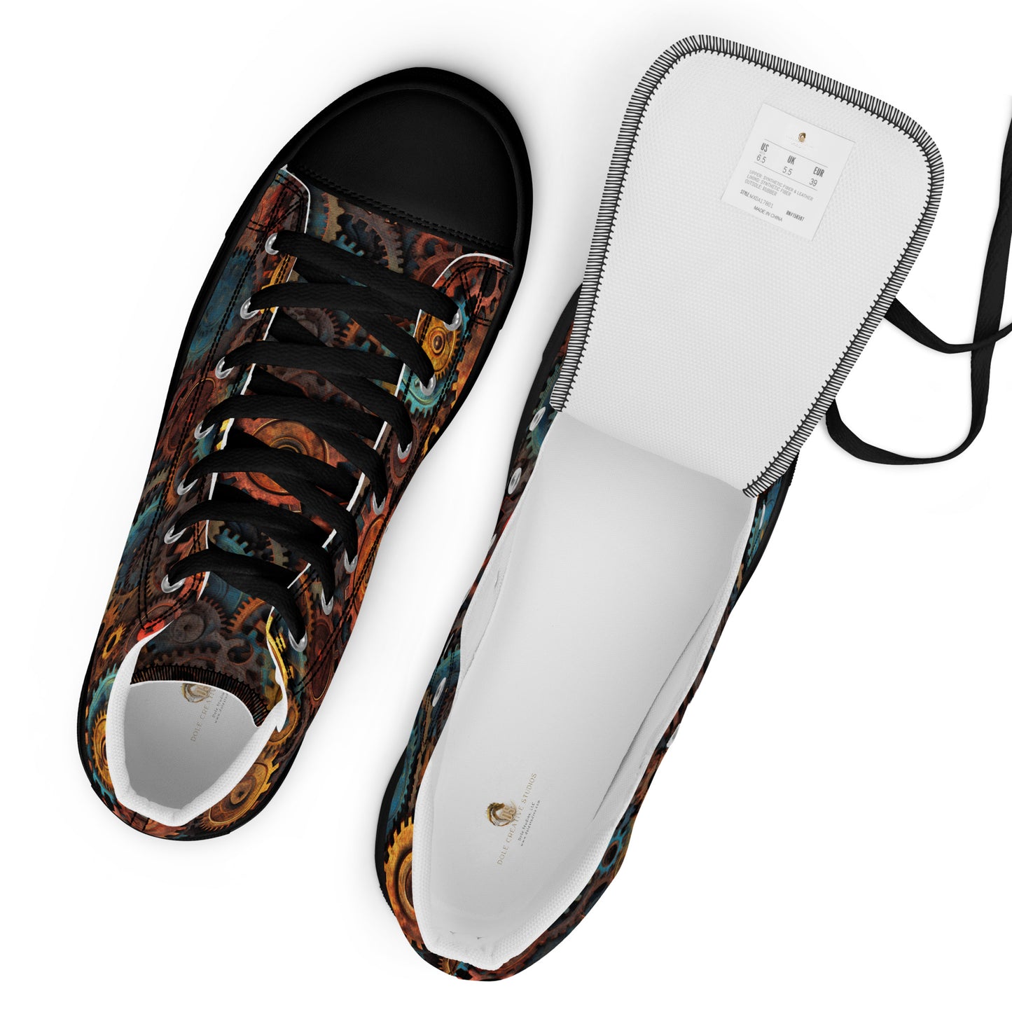 DCS Essentials Women’s Steampunk High Top Canvas Shoes