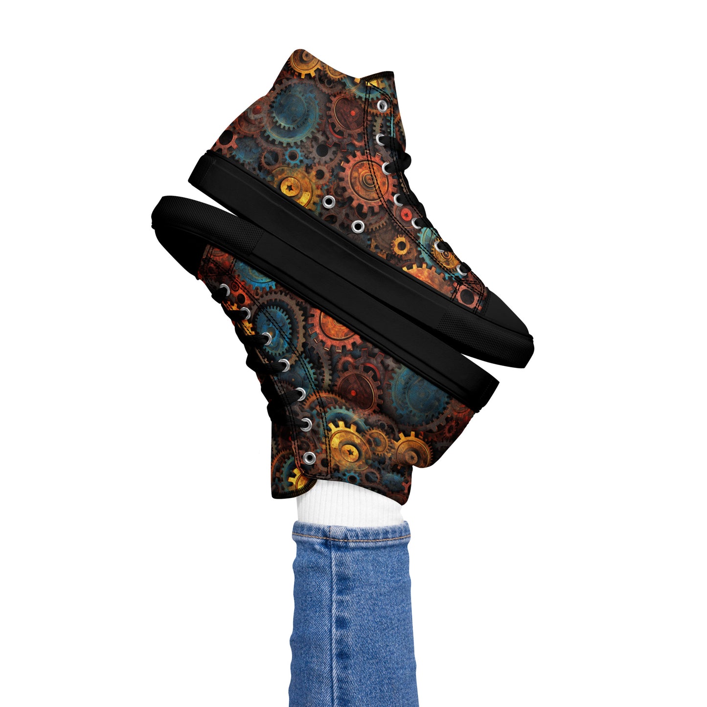 DCS Essentials Women’s Steampunk High Top Canvas Shoes