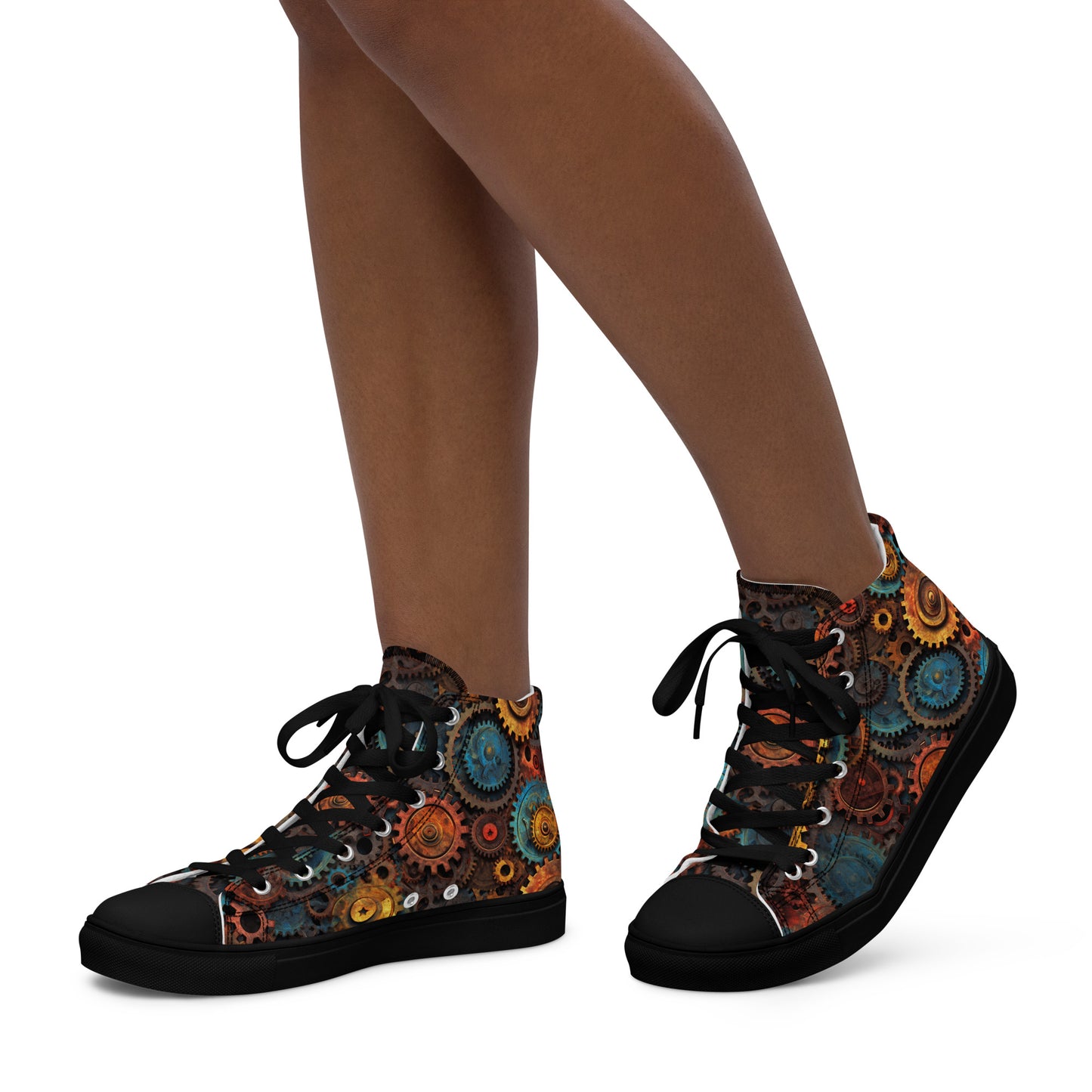 DCS Essentials Women’s Steampunk High Top Canvas Shoes